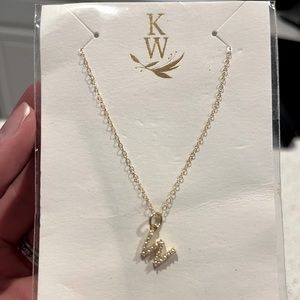 Katie Waltman Pearl initial necklace